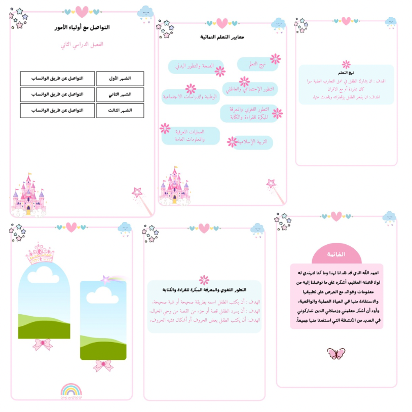 ملف تطوير مهارات الطفل